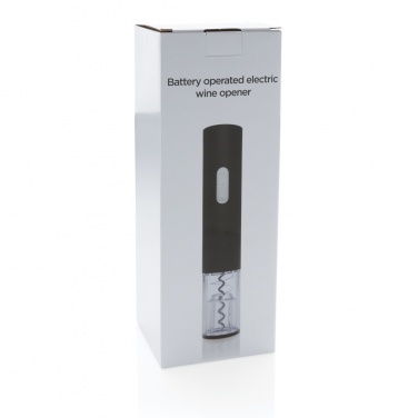 Logo trade promotional products image of: Electric wine opener - battery operated
