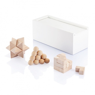 Logo trade promotional gifts image of: 3 pcs brain teaser set