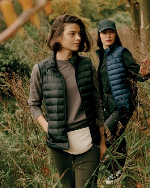 Logo trade promotional item photo of: Iqoniq Meru women recycled polyester bodywarmer