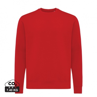 Logo trade promotional giveaway photo of: Iqoniq Etosha lightweight recycled cotton crew neck