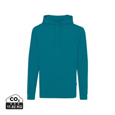 Logo trade corporate gifts image of: Iqoniq Jasper recycled cotton hoodie