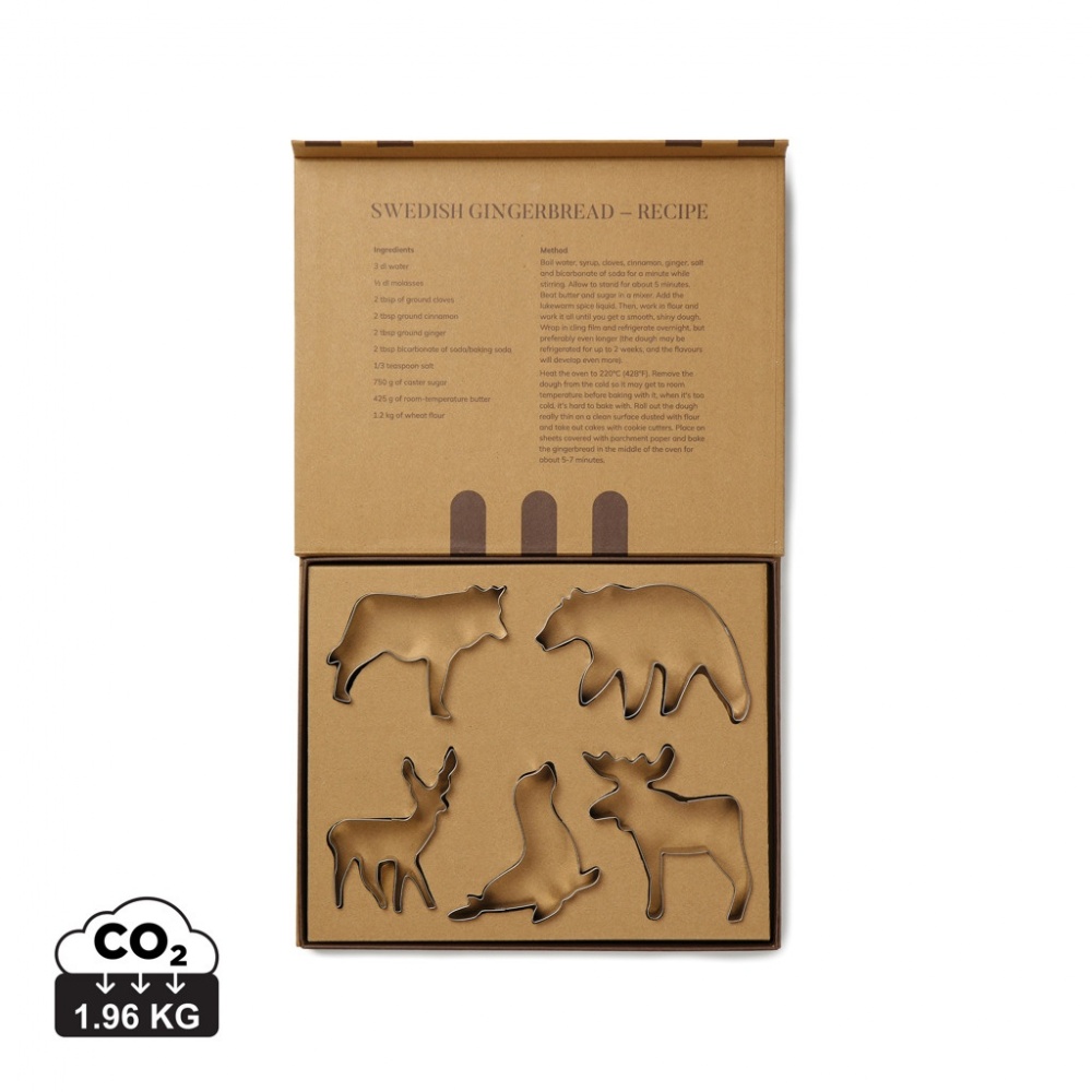 Logotrade promotional merchandise picture of: VINGA Nordic big 5 cookie cutter 5-piece set