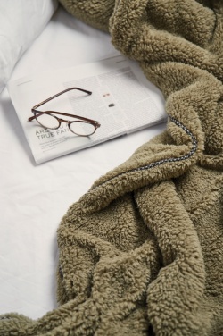 Logo trade business gift photo of: VINGA Maine GRS recycled double pile blanket