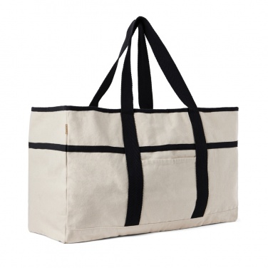 Logotrade corporate gift image of: VINGA Volonne AWARE™ recycled canvas beach bag