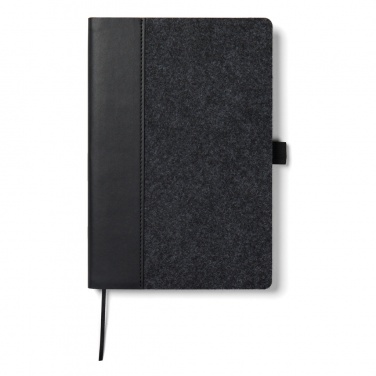 Logo trade promotional products picture of: VINGA Albon GRS recycled felt notebook