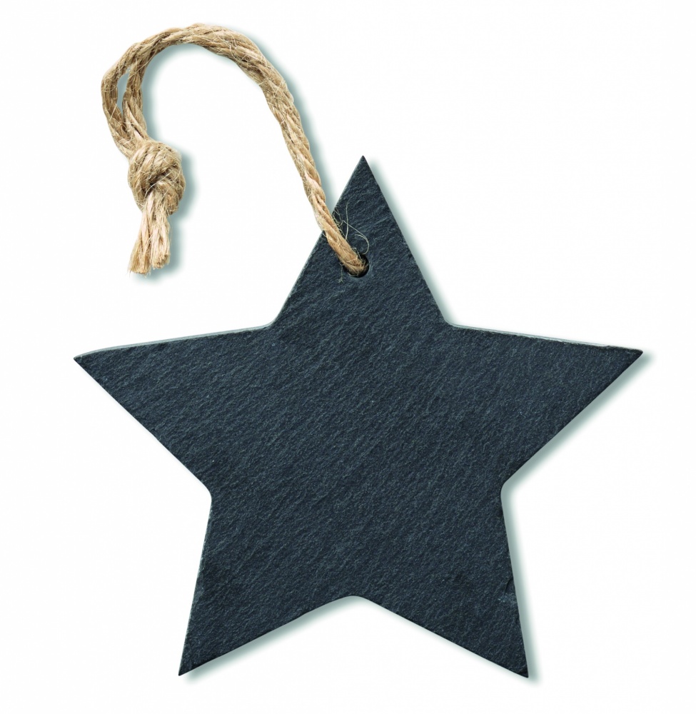 Logotrade promotional merchandise picture of: Slate xmas hanger star