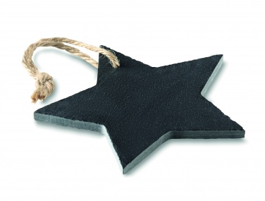 Logo trade promotional merchandise photo of: Slate xmas hanger star