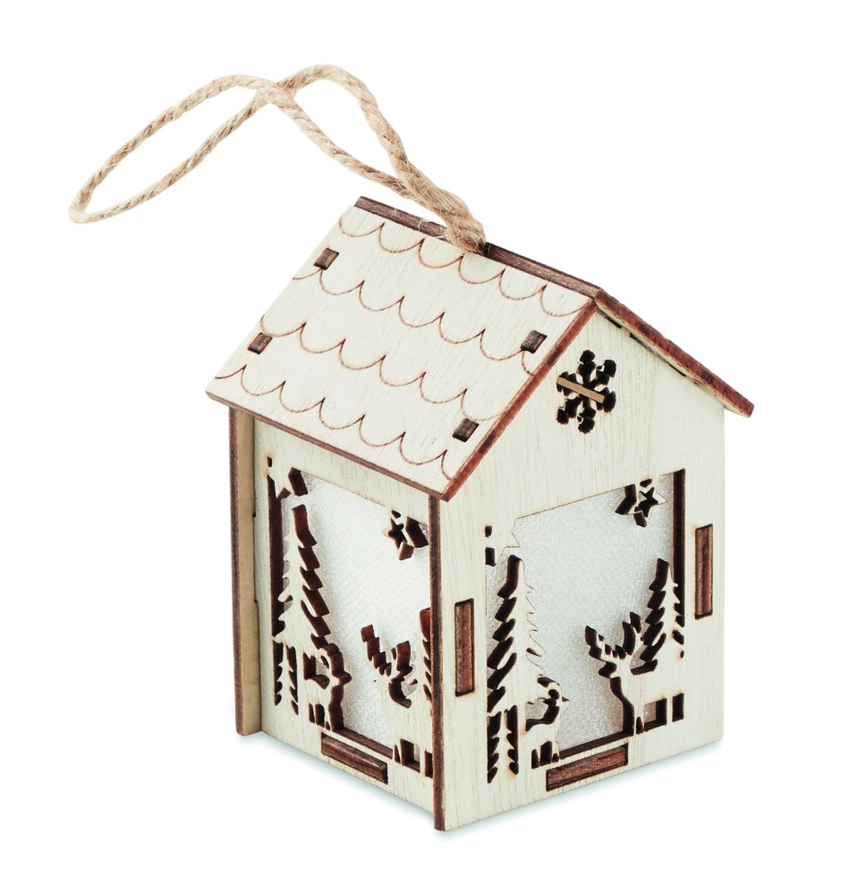 Logotrade promotional merchandise photo of: MDF house with light