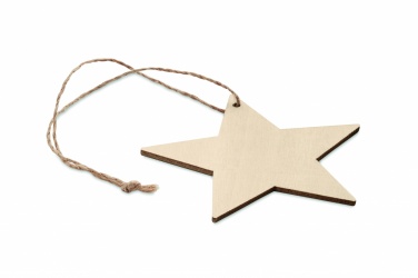 Logotrade business gift image of: Wooden star shaped hanger