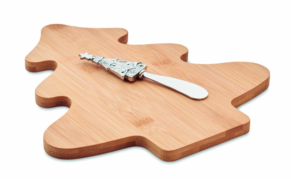 Logotrade business gift image of: Cheese board set in bamboo Essen