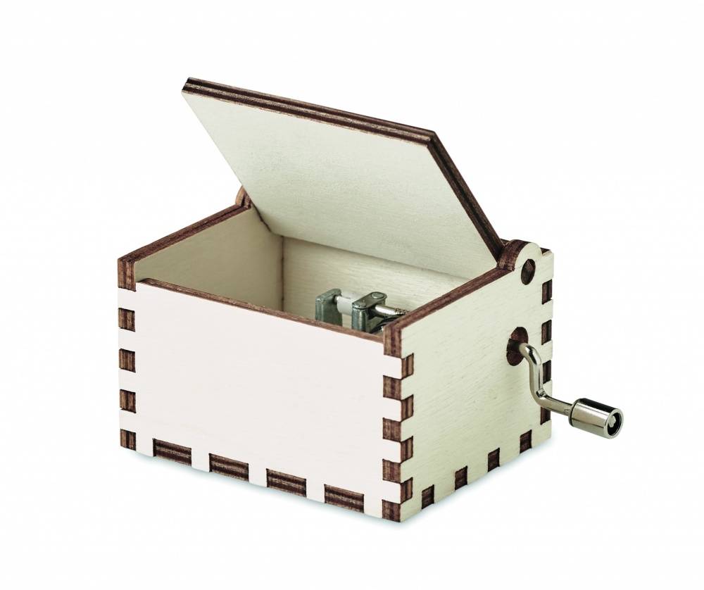 Logotrade corporate gift image of: Wooden Christmas music box
