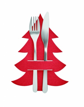 Logo trade promotional item photo of: RPET felt cutlery holder set