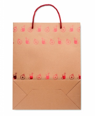 Logo trade advertising products image of: Gift paper bag with pattern