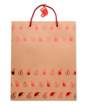 Logo trade promotional gift photo of: Gift paper bag with pattern