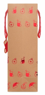 Logo trade promotional giveaway photo of: Gift paper bag with pattern