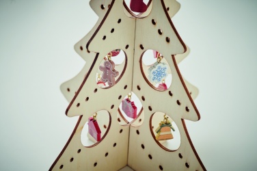Logotrade promotional giveaway image of: Wooden Xmas tree decoration