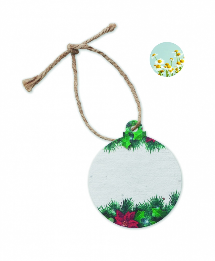 Logotrade promotional merchandise photo of: Seed paper Xmas ornament