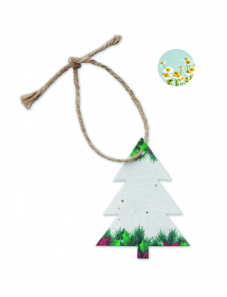 Logo trade promotional products picture of: Seed paper Xmas ornament