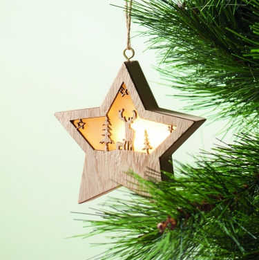 Logotrade advertising products photo of: MDF star with light