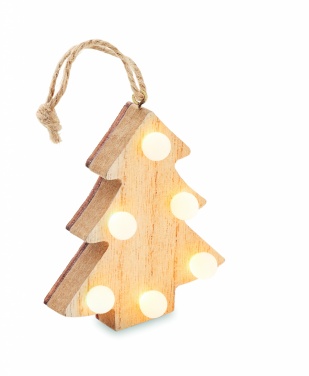 Logotrade advertising product image of: Wooden weed tree with lights