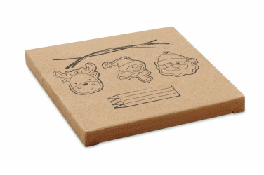 Logo trade corporate gifts picture of: Drawing wooden ornaments set
