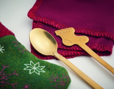 Logo trade business gift photo of: Christmas dessert cutlery set
