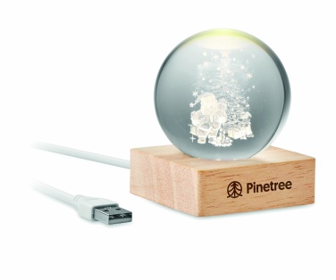 Logo trade promotional items picture of: Christmas LED crystal ball