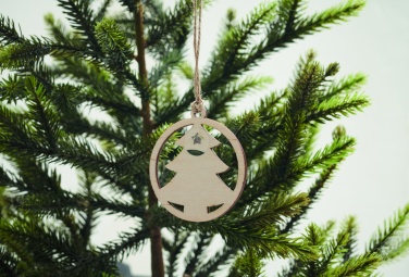 Logo trade promotional merchandise picture of: Wooden tree shape hanger
