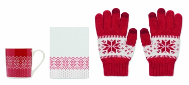 Logotrade advertising products photo of: Winter gift mug and gloves set