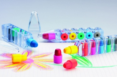 Logotrade promotional merchandise image of: Set of 6 wax crayons