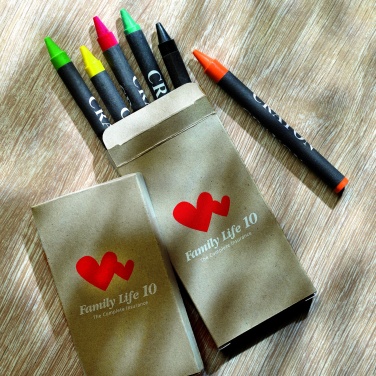 Logotrade advertising products photo of: Carton of 6 wax crayons