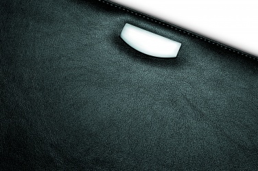 Logo trade corporate gift photo of: PU portfolio w/ 20 pages bloc