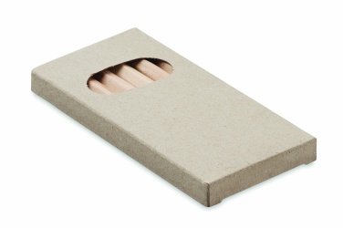 Logo trade business gift photo of: 6 coloured pencils in box