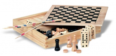 Logotrade promotional giveaways photo of: 4 games in wooden box