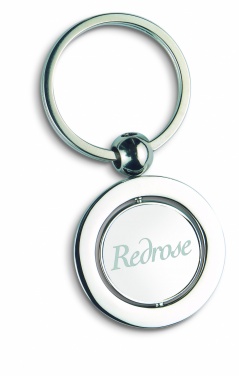 Logo trade promotional gifts picture of: Globe metal key ring  WORLD