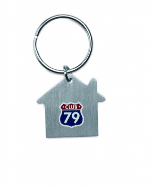 Logo trade corporate gift photo of: Metal key holder house Lahti