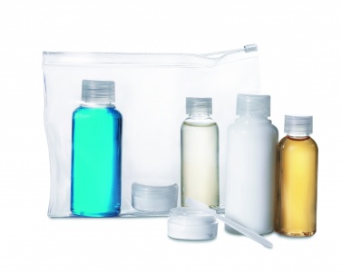 Logo trade promotional gifts picture of: Travelling pouch with bottles
