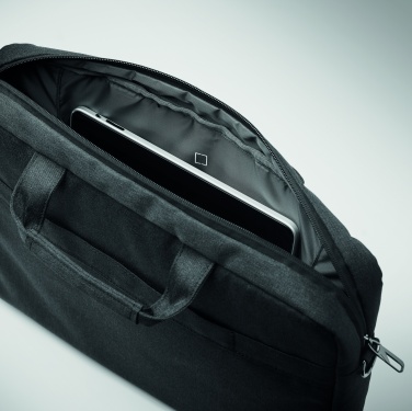 Logo trade promotional giveaways image of: 600 RPET laptop bag