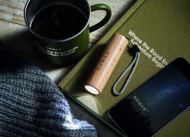 Logotrade promotional product picture of: Beech wood rechargeable torch