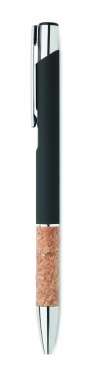 Logotrade promotional item image of: Ballpoint pen made of aluminum with a cork grip