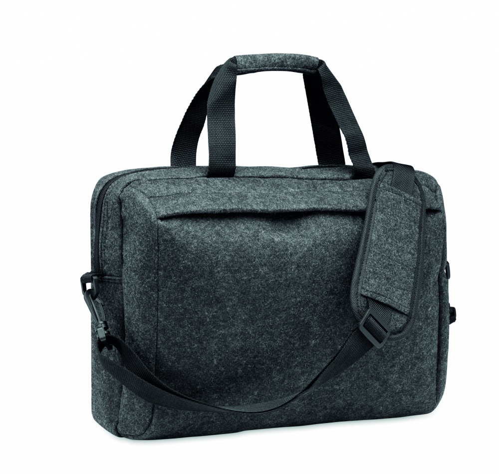 Logotrade promotional item image of: 15 inch RPET felt laptop bag