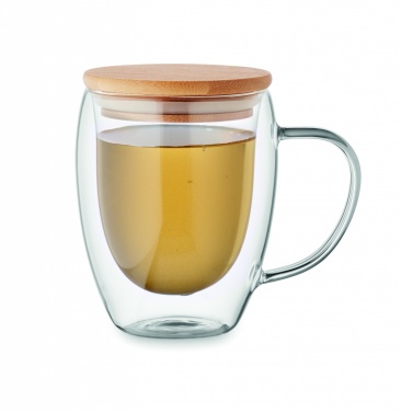 Logo trade promotional merchandise image of: Double wall borosilicate mug