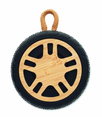 Logo trade promotional giveaway photo of: Wireless speaker tire shaped