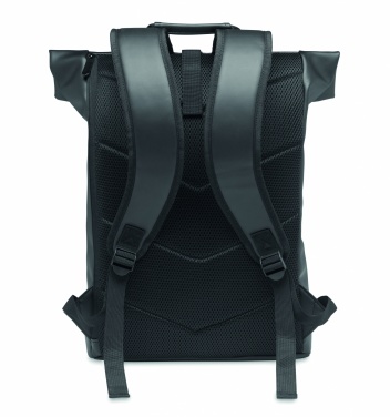 Logo trade promotional merchandise photo of: Laptop PU Rolltop backpack