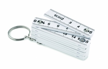 Logotrade promotional merchandise photo of: Carpenters ruler key ring 50cm Kotka