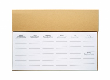 Logotrade promotional item image of: Weekly desktop planner