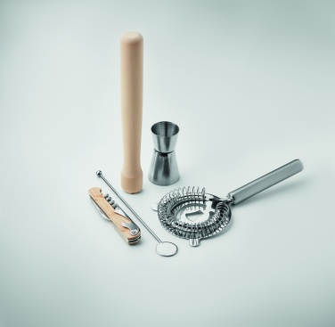 Logo trade promotional product photo of: 5 piece cocktail kit in pouch.