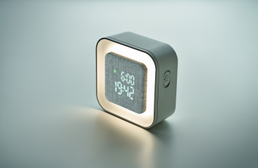 Logo trade promotional gifts picture of: Recycled ABS/RPET alarm clock Stuttgart