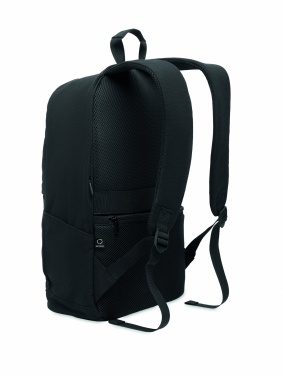 Logotrade promotional items photo of: A 15-inch laptop backpack made of recycled pre-consumer cotton and recycled polyester with customizable printing.