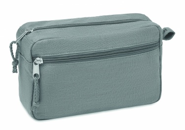 Logotrade promotional items photo of: Hemp toilet bag hemp 200 gr/m²